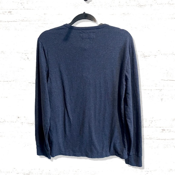 Abercrombie and Fitch Long Sleeve Soft T Shirt Blue Men’s Size Small - Picture 2 of 3